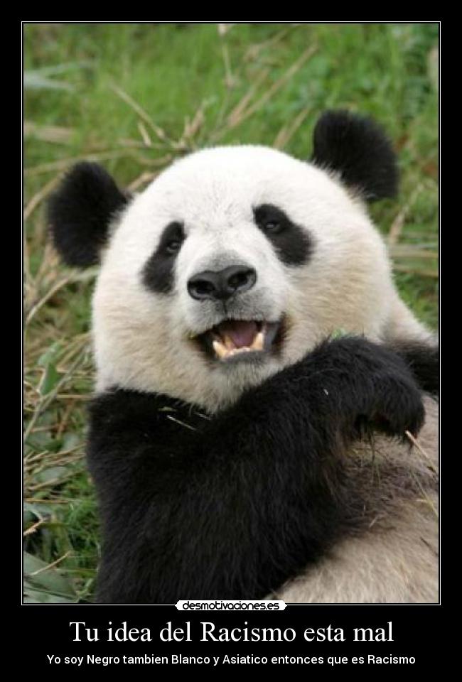 Tu idea del Racismo esta mal - Yo soy Negro tambien Blanco y Asiatico entonces que es Racismo