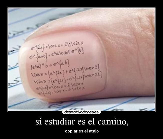 si estudiar es el camino, - 