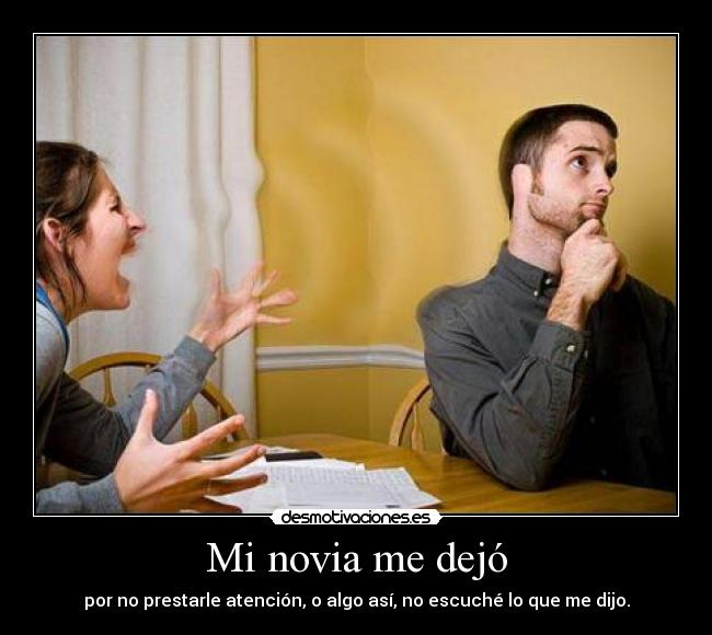 Mi novia me dejó -