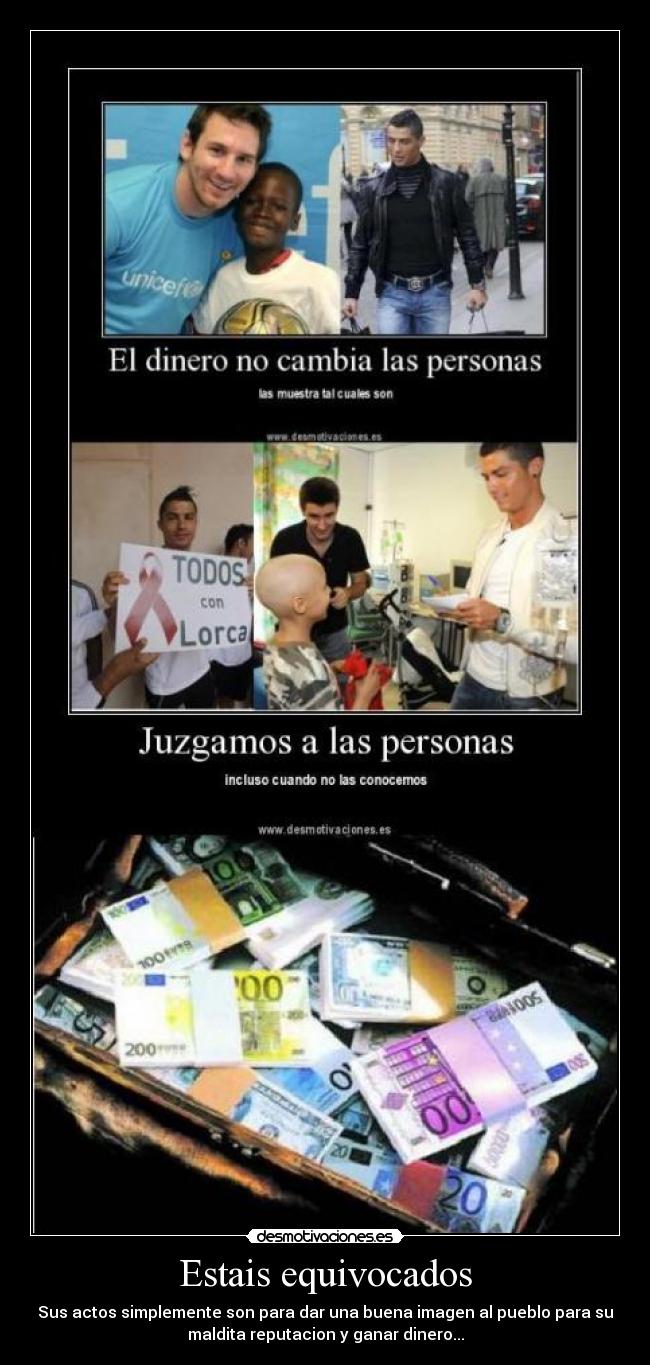 Estais equivocados -