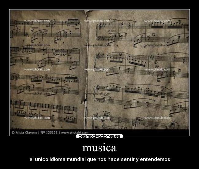 musica - el unico idioma mundial que nos hace sentir y entendemos