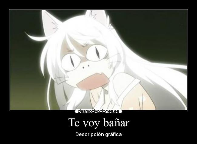 Te voy bañar - Descripción gráfica
