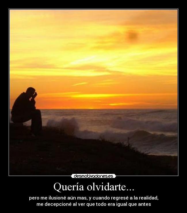 Quería olvidarte... -