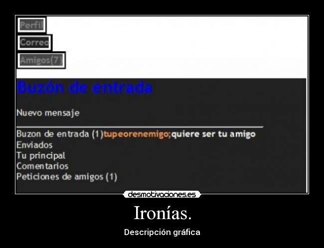 Ironías. -