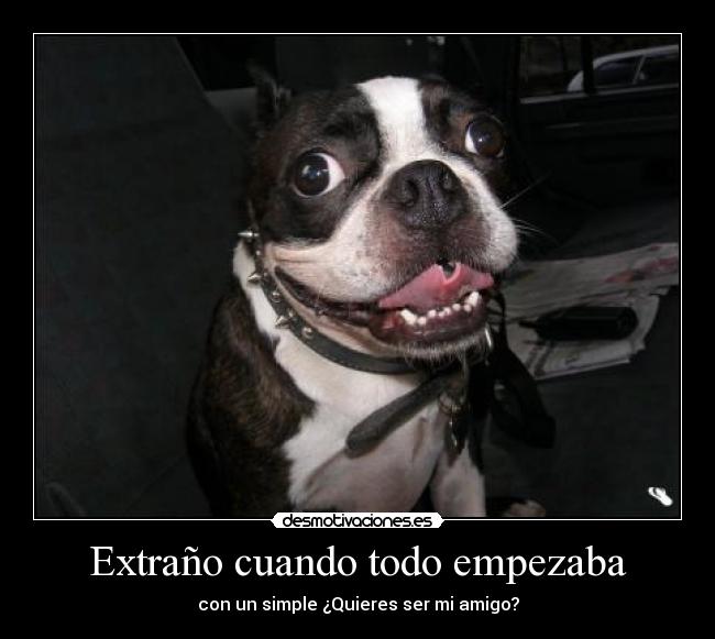 Extraño cuando todo empezaba - con un simple ¿Quieres ser mi amigo?