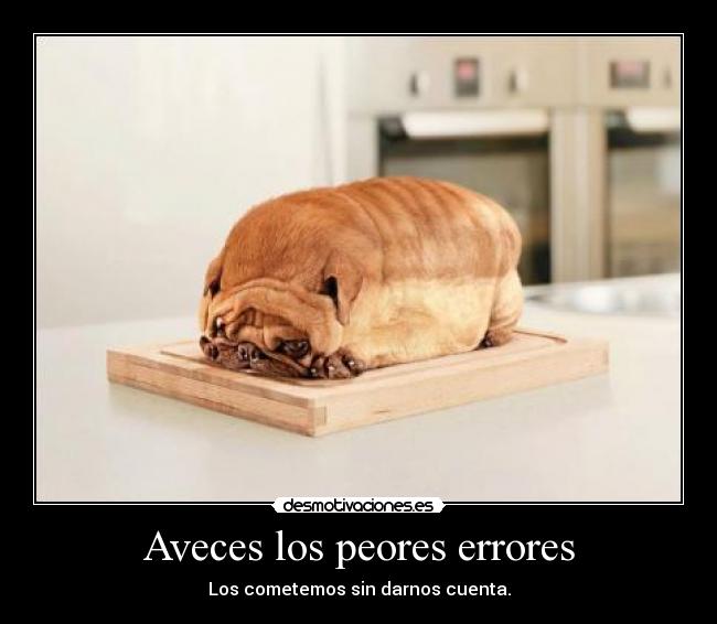 Aveces los peores errores -