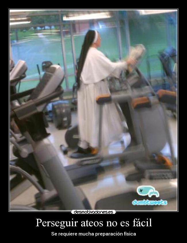 Perseguir ateos no es fácil -
