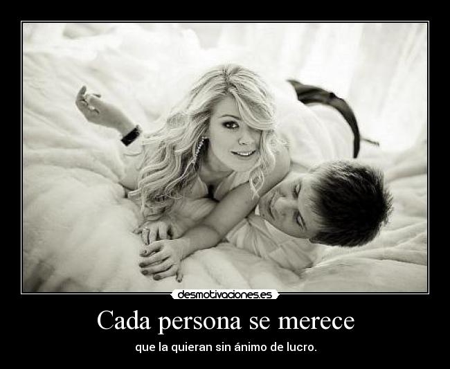 Cada persona se merece - 