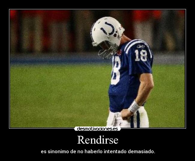 Rendirse -