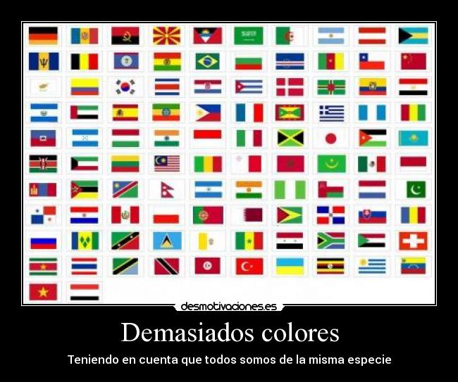 Demasiados colores -