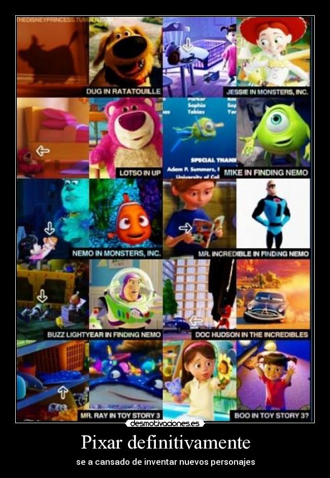 carteles pixar desmotivaciones