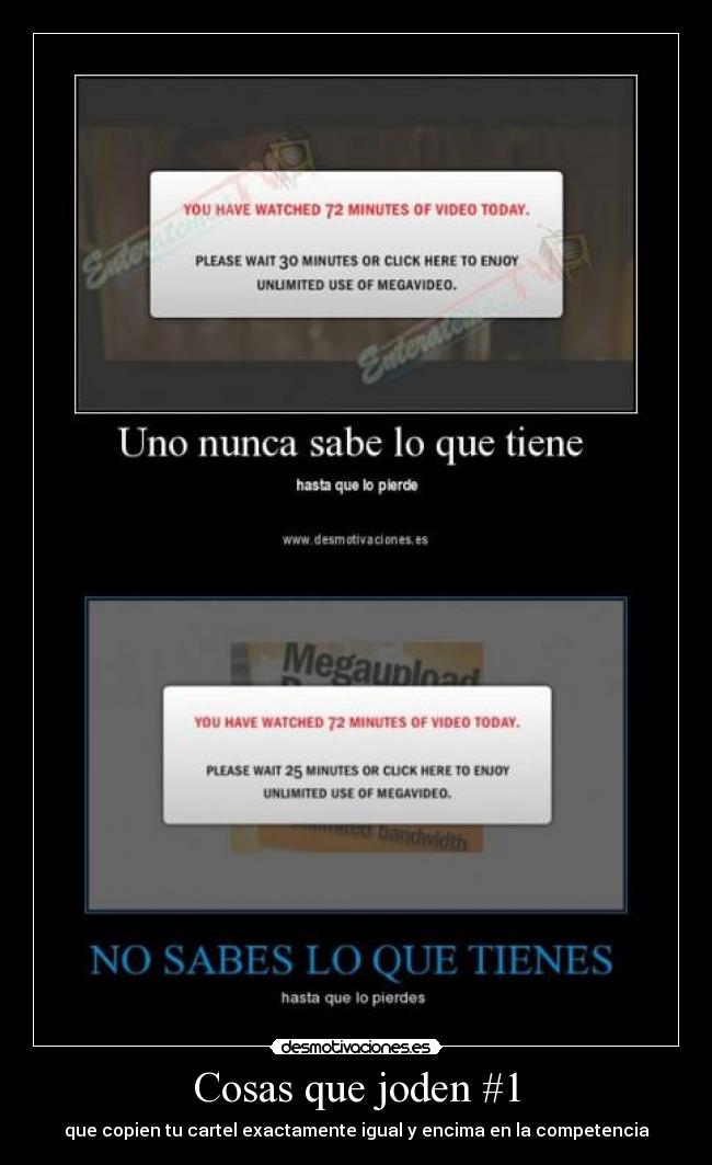 Cosas que joden #1 -