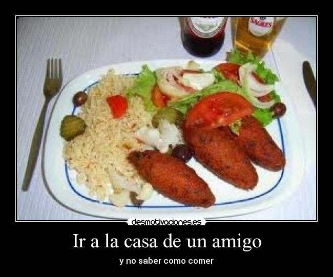 Ir a la casa de un amigo -