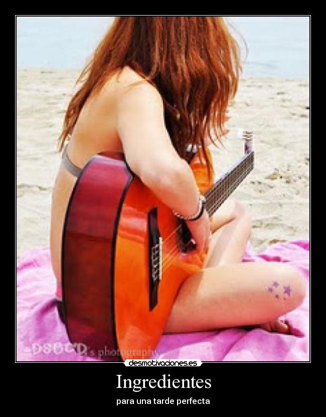 Ingredientes - para una tarde perfecta