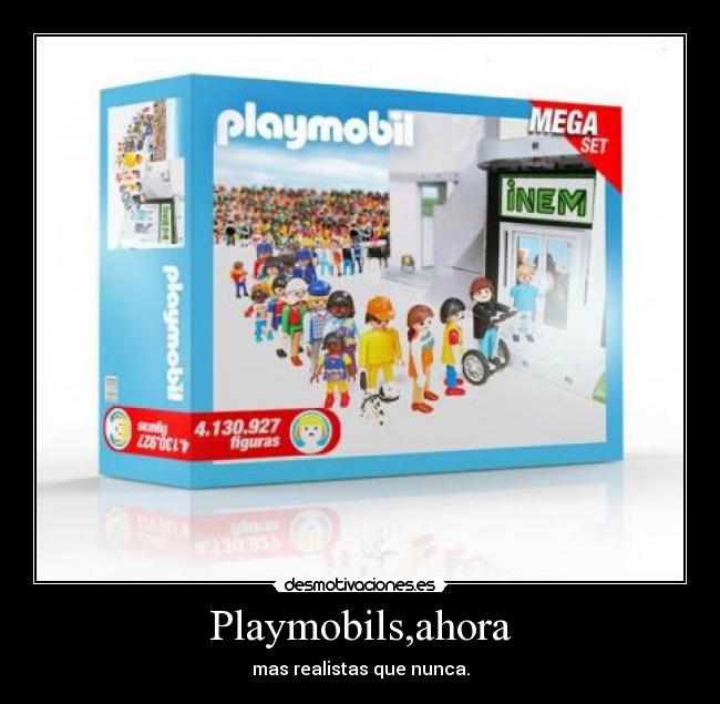 Playmobils,ahora - mas realistas que nunca.