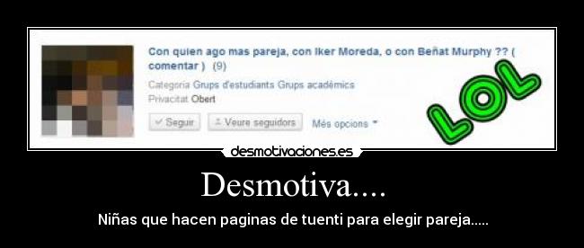 Desmotiva.... -