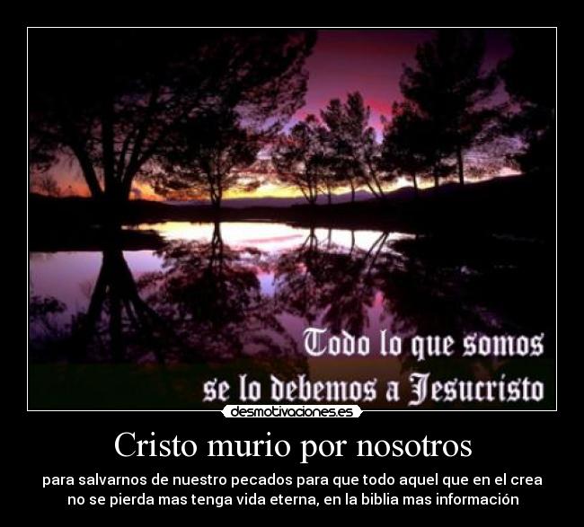 Cristo murio por nosotros - 