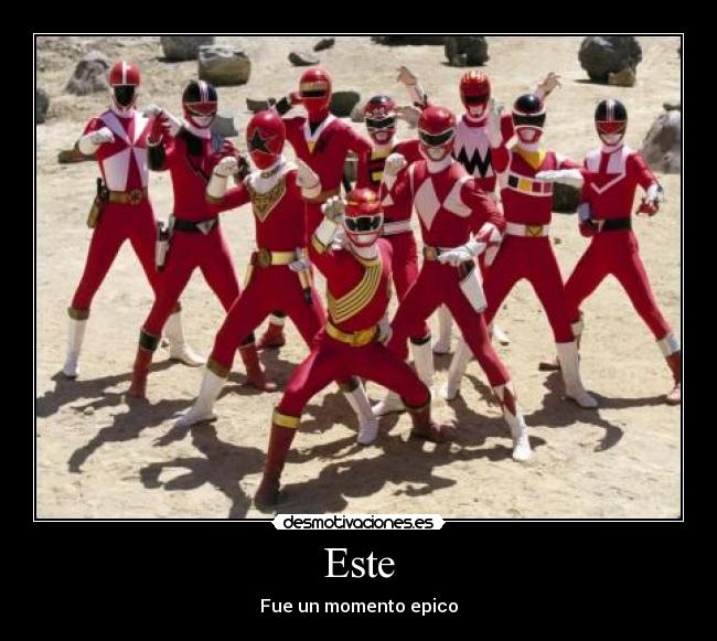 carteles power ranger desmotivaciones