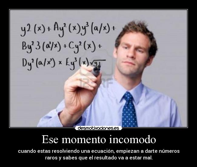 Ese momento incomodo -