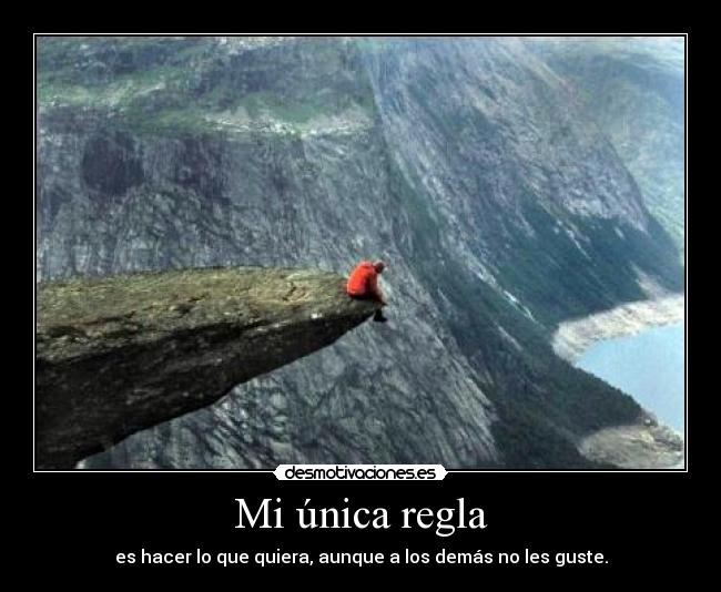 carteles unica regla desmotivaciones