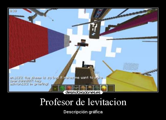 Profesor de levitacion - Descripción gráfica