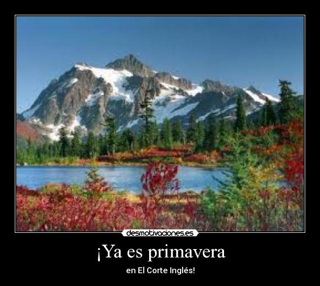 ¡Ya es primavera - en El Corte Inglés!