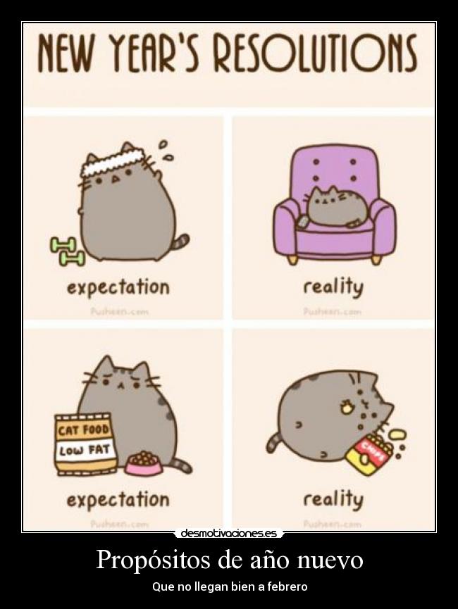 Propósitos de año nuevo - Que no llegan bien a febrero