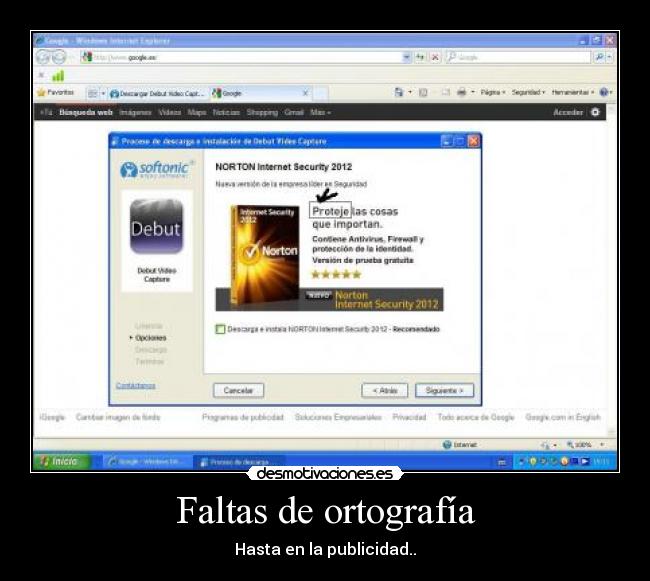 Faltas de ortografía - Hasta en la publicidad..