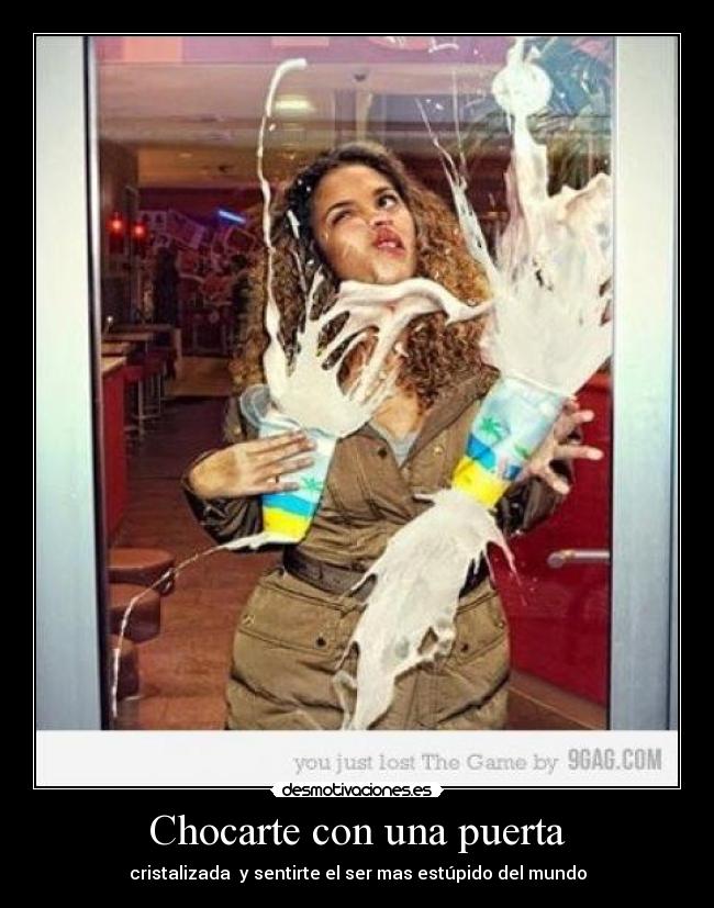 Chocarte con una puerta -