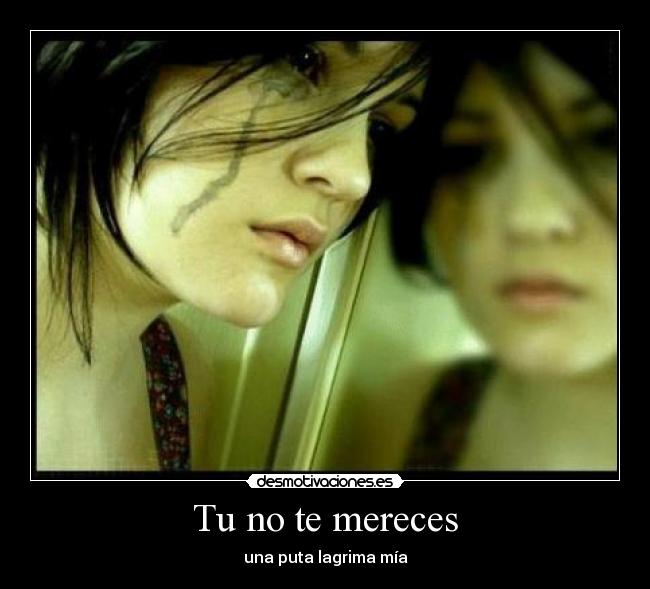 Tu no te mereces - 