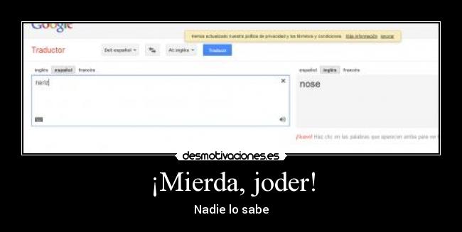 ¡Mierda, joder! - 