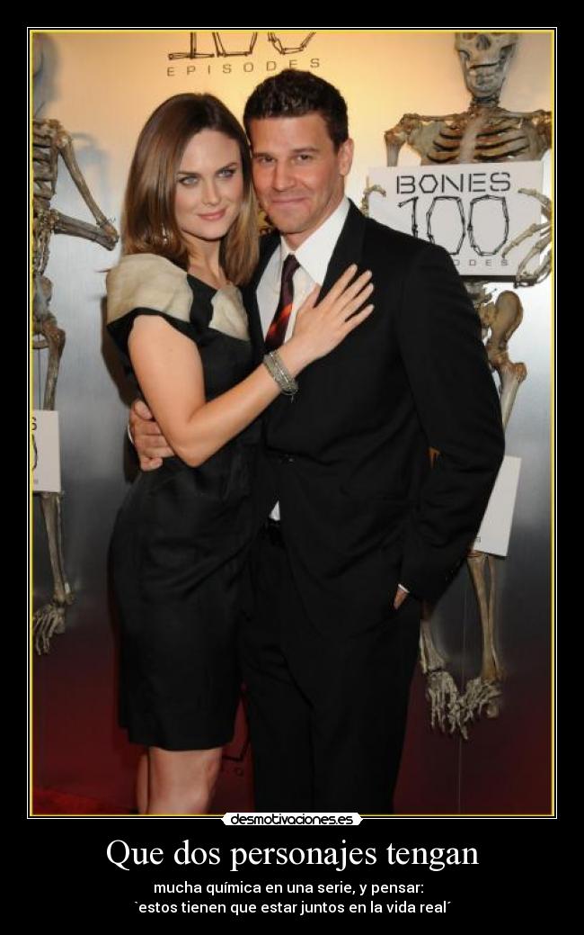 Que dos personajes tengan - 