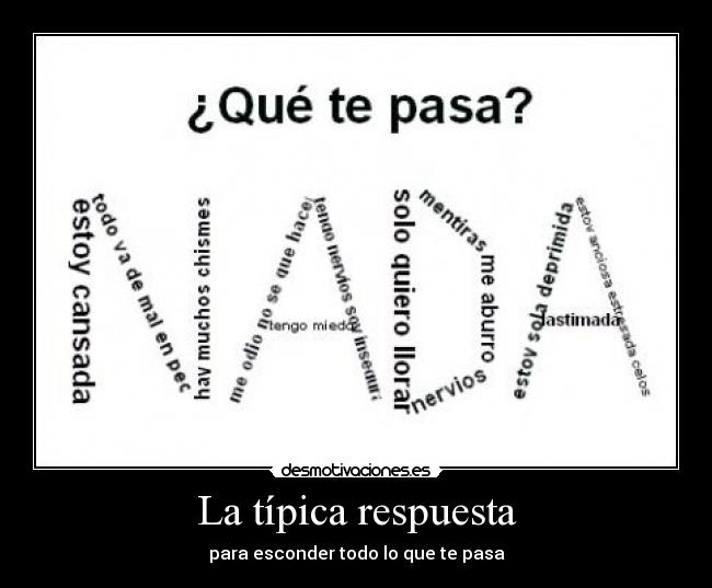 La típica respuesta - 