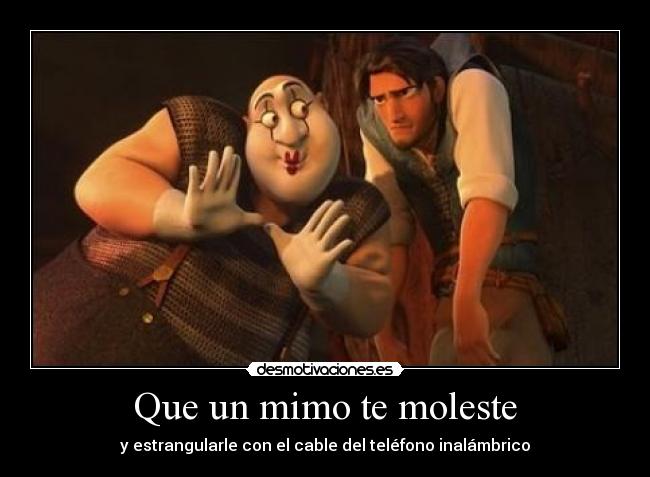 Que un mimo te moleste - y estrangularle con el cable del teléfono inalámbrico