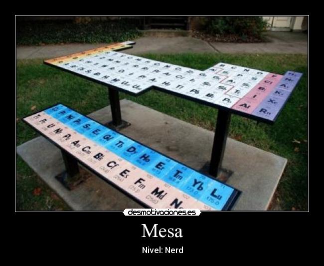 Mesa - Nivel: Nerd