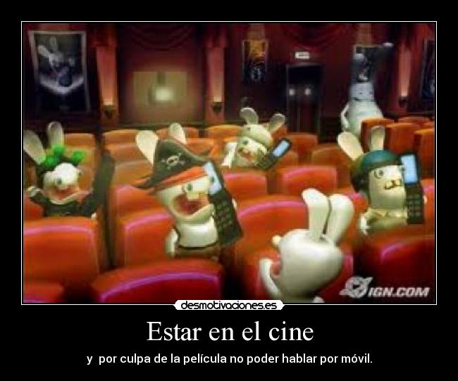 Estar en el cine -