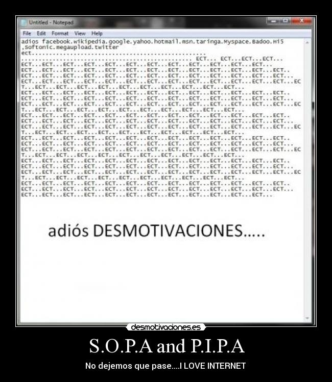 S.O.P.A and P.I.P.A - 