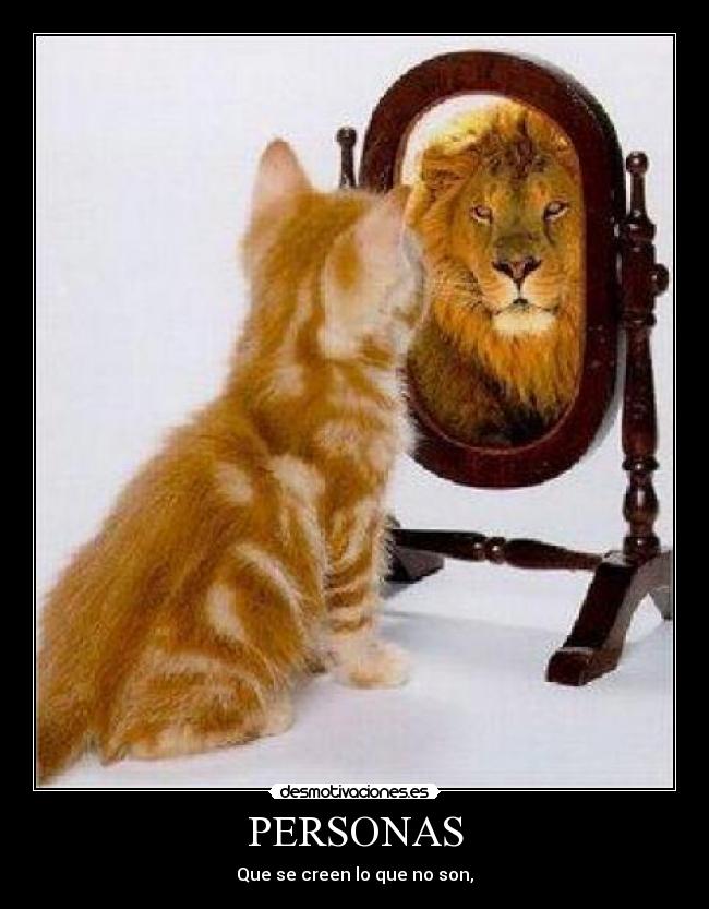 PERSONAS - Que se creen lo que no son,