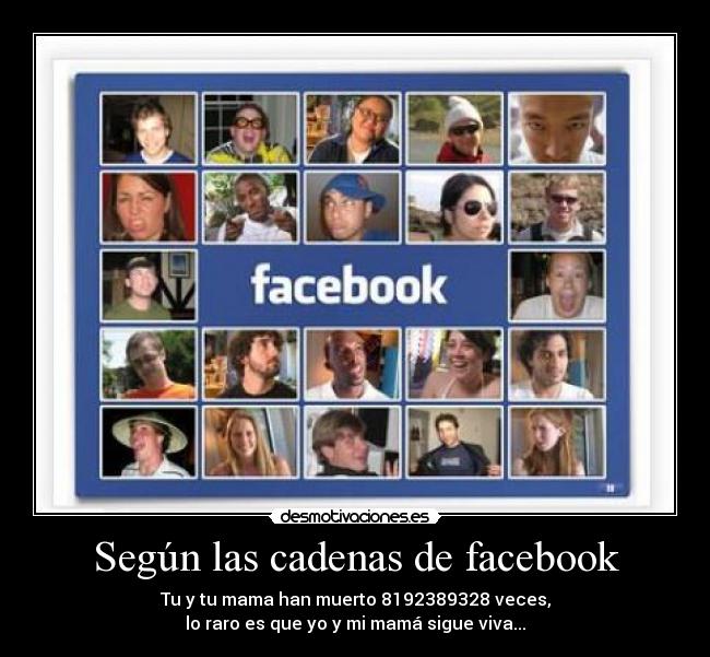 carteles facebook las cadenas del facebook desmotivaciones