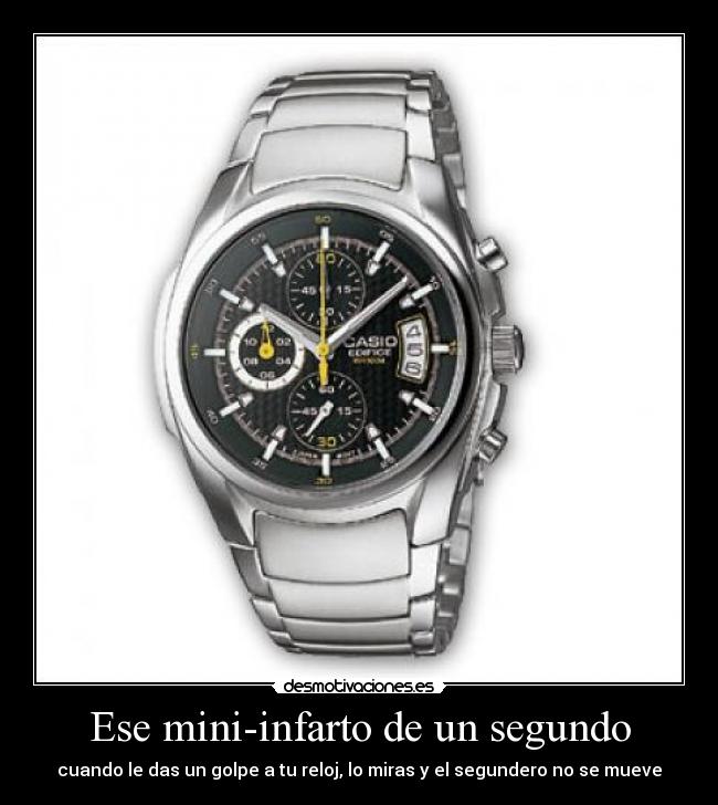 carteles miniinfarto reloj segundero riderman desmotivaciones