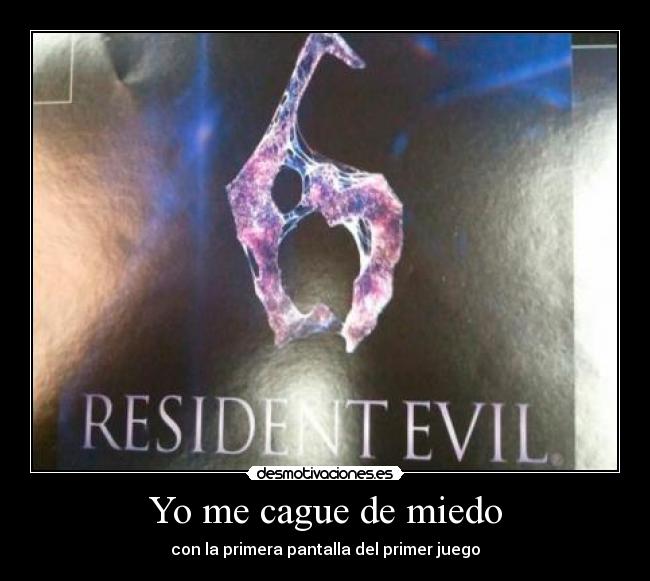 Yo me cague de miedo - con la primera pantalla del primer juego