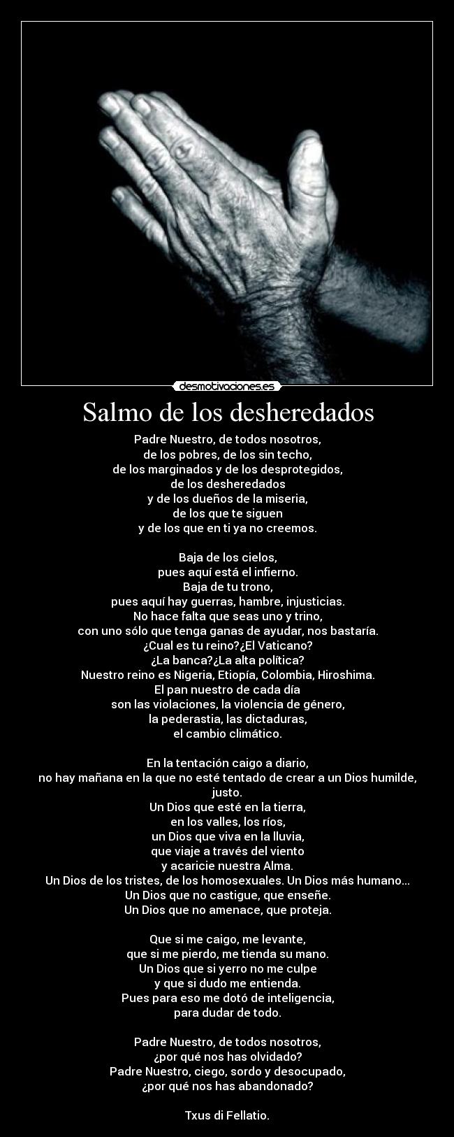 Salmo de los desheredados - 