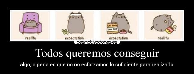 Todos queremos conseguir - 