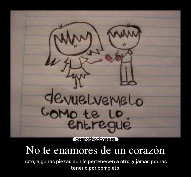 carteles corazon enamores corazon roto desmotivaciones