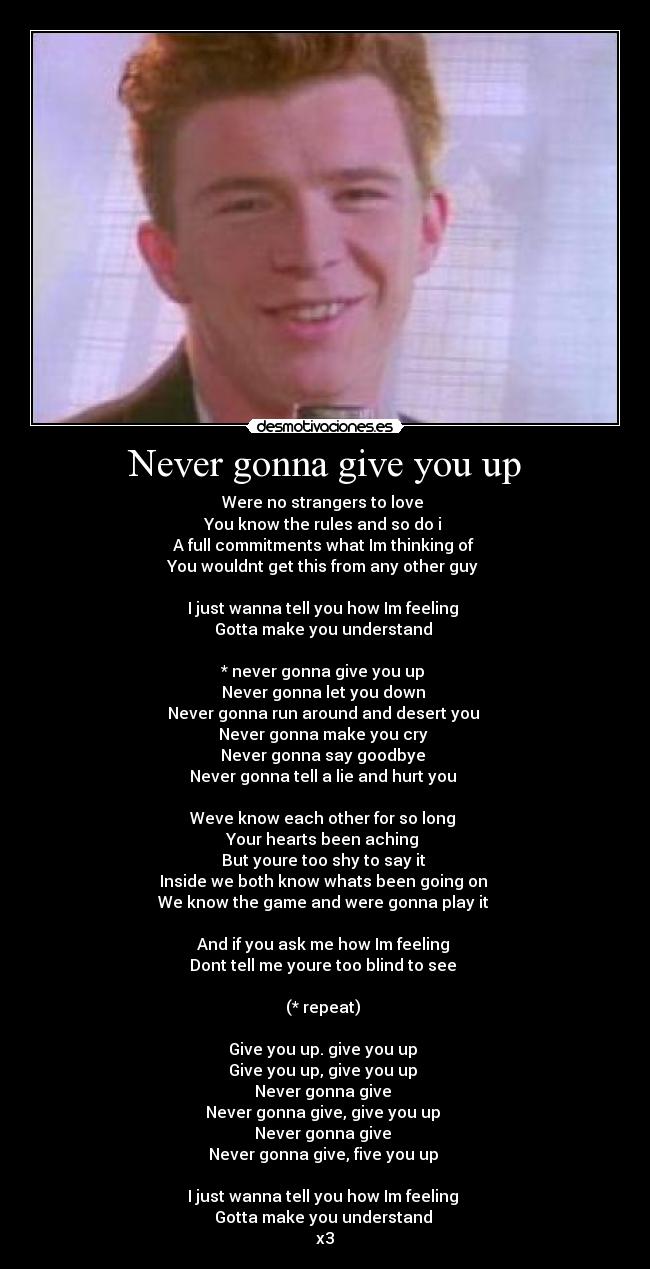 Never gonna give you up - 
