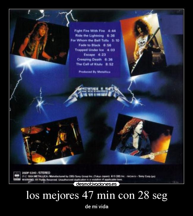 los mejores 47 min con 28 seg -