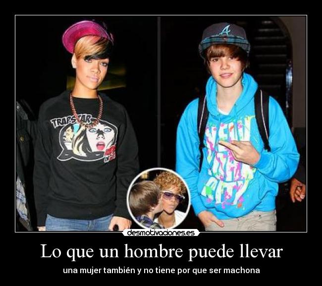 carteles justin bieber rihanna desmotivaciones