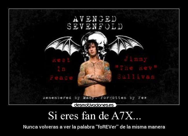 Si eres fan de A7X... - 
