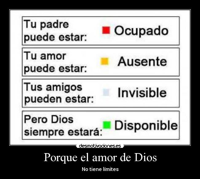 Porque el amor de Dios - No tiene límites