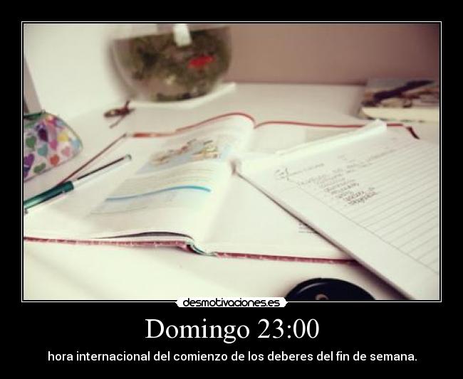 Domingo 23:00 -
